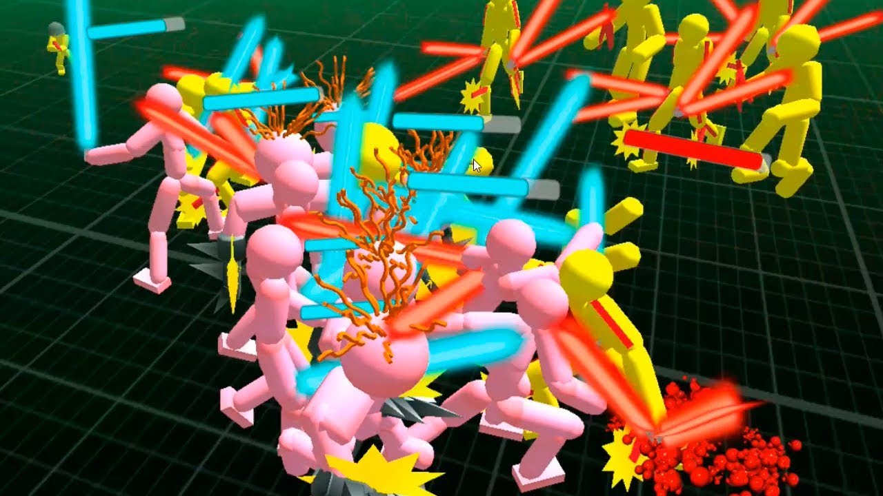 compilation stickman battle simulator games