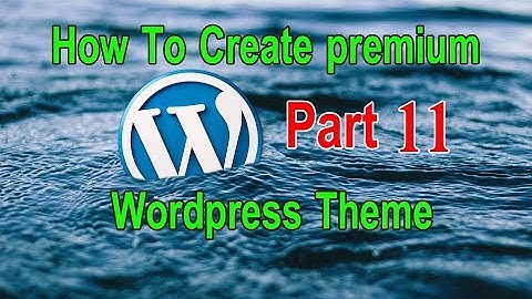Create your premium wordpress theme   11 Creating a Social Menu