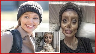 Iranian Girl Sahar Tabar Goes 50 Face Transformations To Look Like Angelina Jolie
