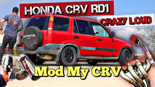 Making the CRV Crazy Loud  RD1 gets Electric Exhaust Cutout Headers Cold Air Intake / Mod My CRV