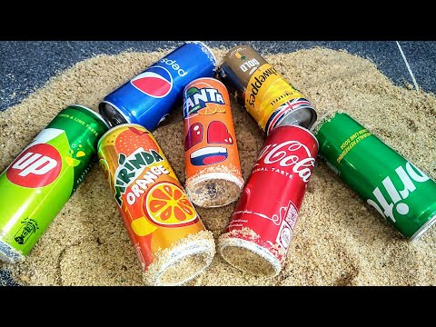Experiment !! Pepsi, Coca Cola, Fanta, Sprite, Mirinda, Schweppes, 7up vs Mentos underground