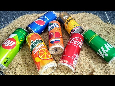 Experiment !! Pepsi, Coca Cola, Fanta, Sprite, Mirinda, Schweppes, 7up Vs Mentos Underground