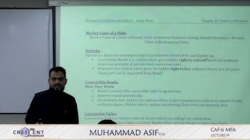 CAF 06 MFA || Muhammad Asif, FCA || Autumn 2024 Session || Lecture 04