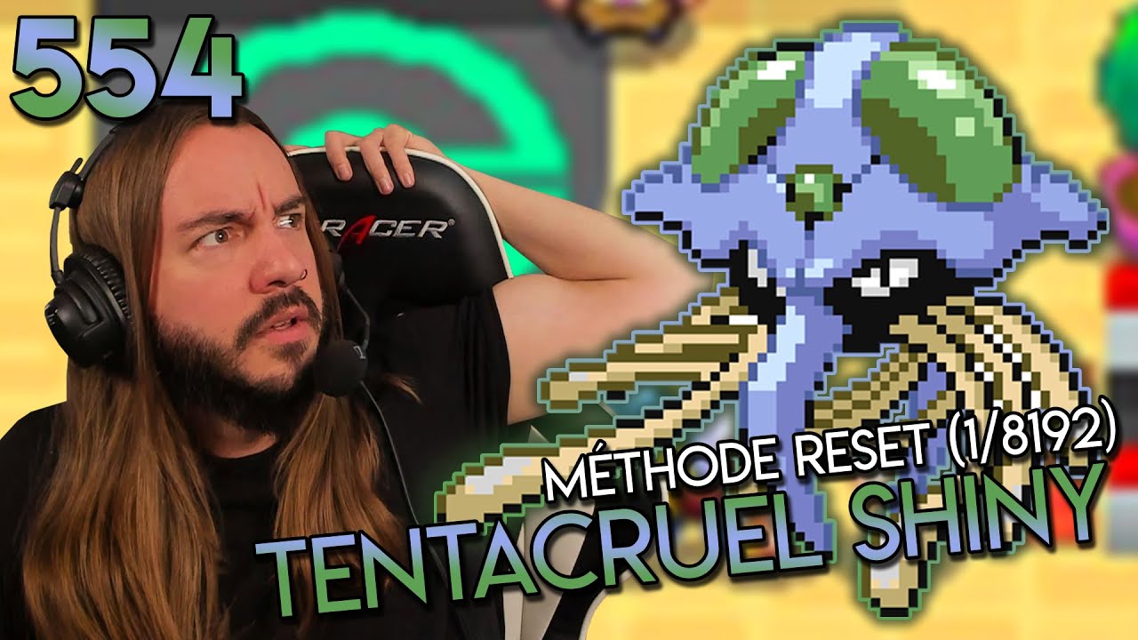 1 8192 Reset Tentacruel SHINY Live Reaction Shiny Living Dex Quest Pokemon SoulSilver 