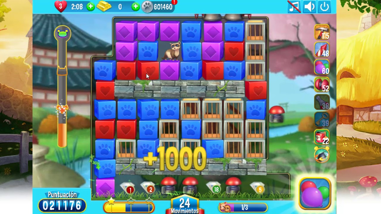 Pet Rescue Saga Nivel 2022 sin booster.-