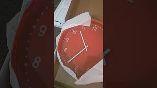 IKEA BONDIS Wallclock, Orange