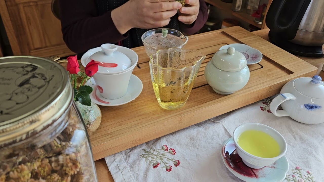 꽃차 맛있게 우리는 방법/ 다구사용 방법