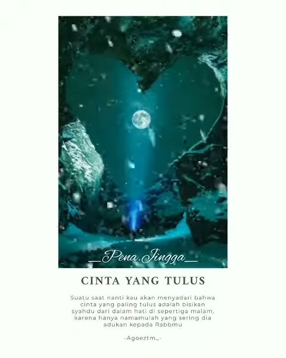 Pena jingga,menyadari cinta yg tulus melalui bisikan hati
