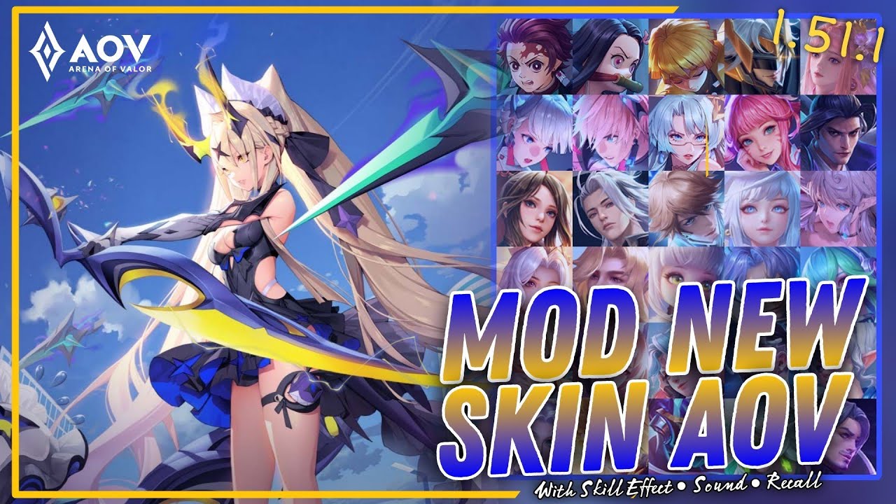 Mod New Skin AOV Dimension Breaker With Skill Effect, Sound