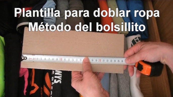 ⊳ Doblador de ropa con Cartón ⊳ Tabla para doblar camisetas