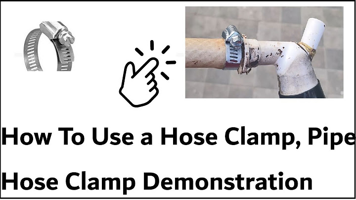 How To Use a Hose Clamp, Pipe Hose Clamp Live Demonstration