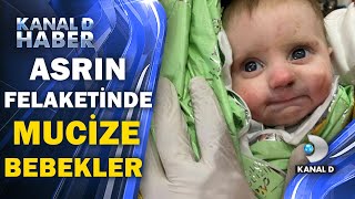 Enkaz altından çıkarılan mucize bebekler gülücükleriyle kalpleri ısıttılar