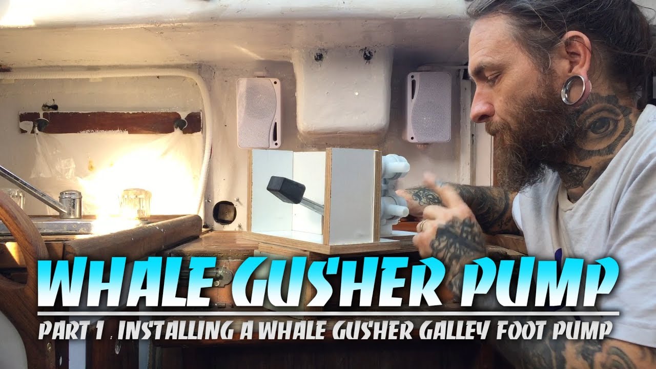 Installing a Whale Gusher Foot Pump on an Alberg 30 Sailboat (PART 1)