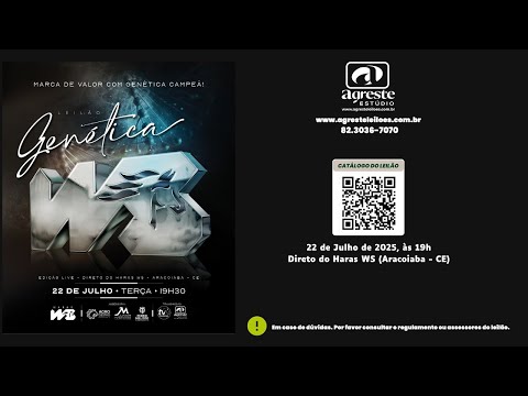LEILÃO LIVE GENÉTICA WS 2025