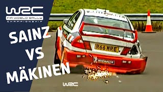 WRC History: Carlos Sainz versus Tommi Mäkinen 1998 WRC Title Fight Cliffhanger!