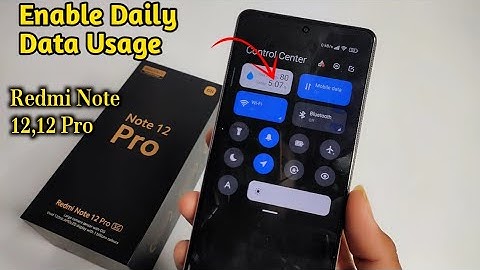 Redmi Note 12 Pro Daily Data Usage | Redmi Note 12 Pro enable daily data Usage Setting