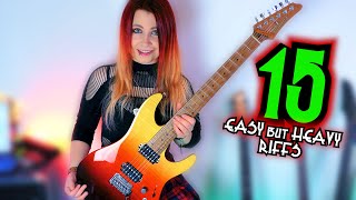 15 Easy But Heavy Metal Riffs - for Beginners & Intermediate Guitar Players