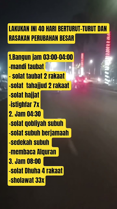 LAKUKAN INI 40 HARI #doa #doamustajab #katakatamutiara #viralvideos #motivasi #shorts #trending