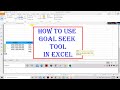 Goal Seek Tool In Excel