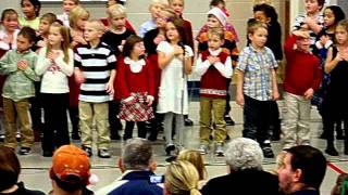 Avery's 1st Grade Christmas Program - Song 2