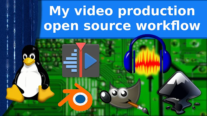 How I make videos using only open source tools and software.
