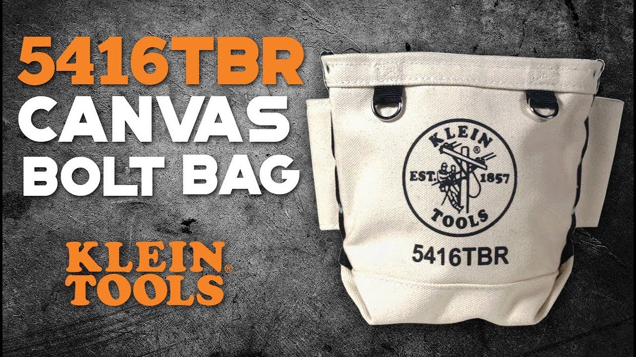 Klein Tools 5416TBR Canvas Bolt Bag YouTube
