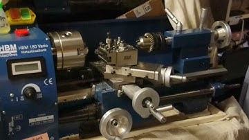 My newer HBM 180 Vario Mini- Lathe - EL 3D print - 3D printen (English)