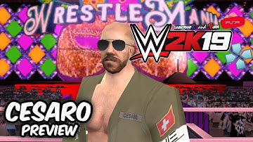 WWE 2K19 PSP, Android/PPSSPP - Cesaro The Bar Model & Attire Preview
