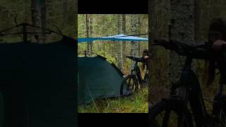 ASMR Sweden | Solo Girl Survives Cold Rain Camping on a New eBike
