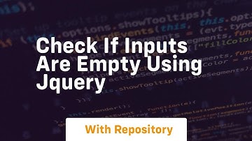 check if inputs are empty using jquery