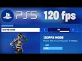 How to ENABLE 120 FPS fortnite on PS5! (Problem Solved)