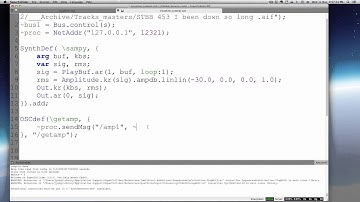 Make a sample player & audio visualizer in Supercollider and Processing