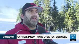Cypress Mountain is open for business