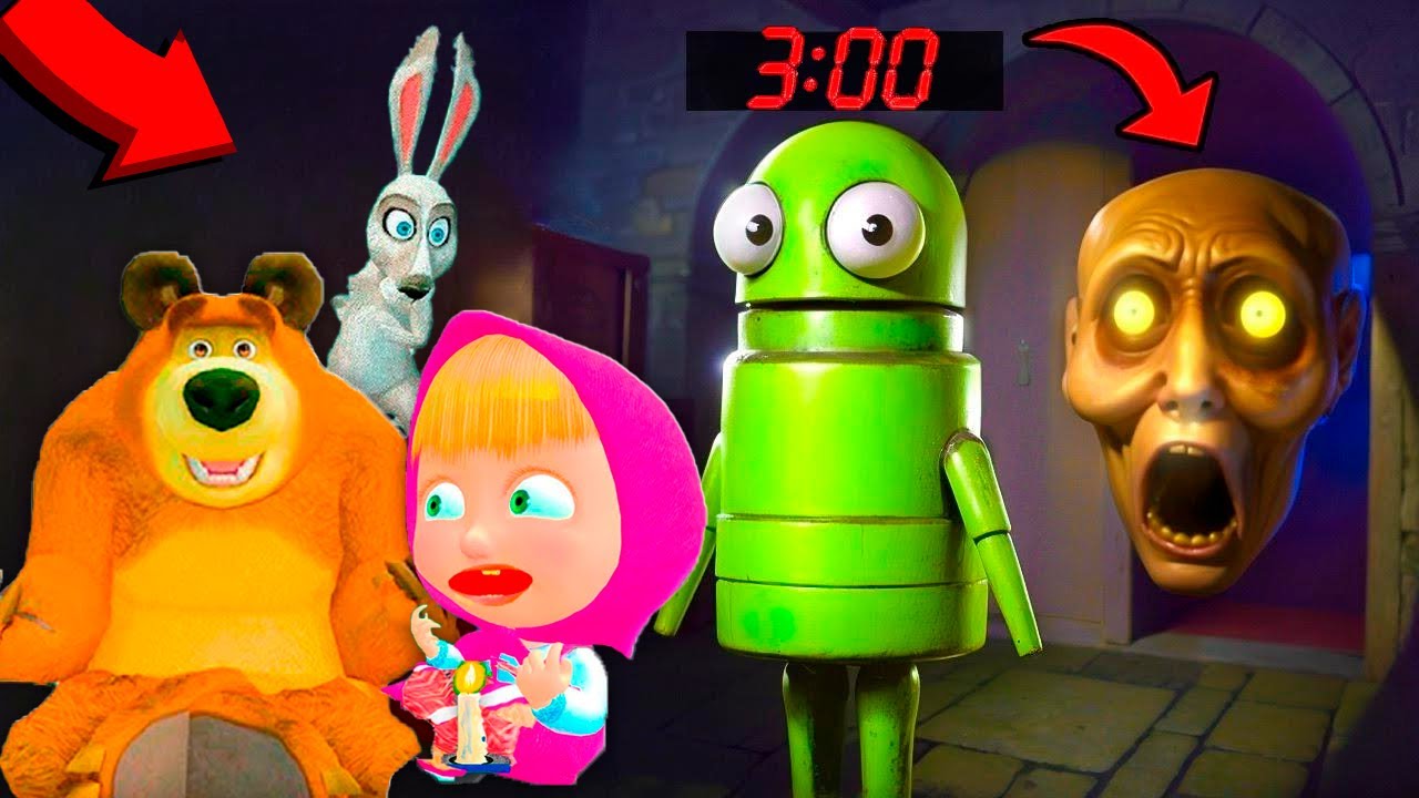 МАША АЮ ҚОЯН ҚОРҚЫНЫШТЫ ОЙЫНҒА КІРІП КЕТТІ R.E.P.O маша мен аю қазақша гта5