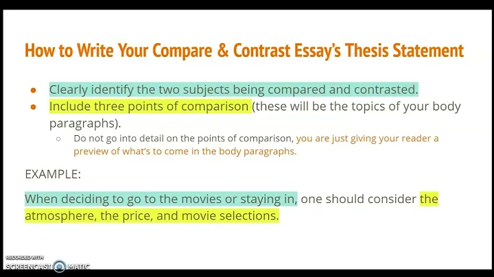 Master the Art of Writing Compare & Contrast Essays