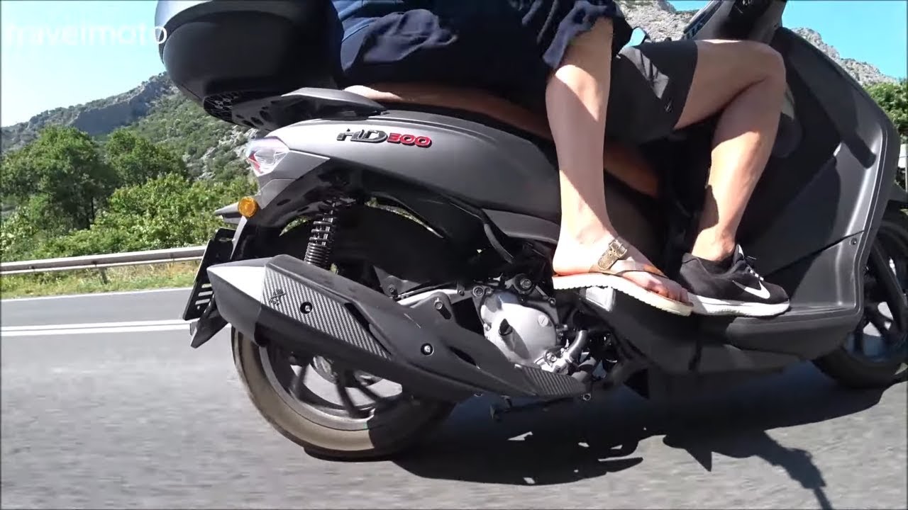 The 2019 SYM HD300 scooter practicality and drive test - YouTube