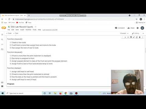 Linked list implementation of stack and queue