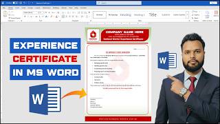 How to Make Experience Certificate in Microsoft Word 2026 | Professional Design Step by Step (2026) screenshot 2