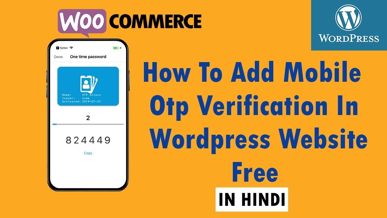 How to add mobile OTP verification in wordPress website free | part2 ...