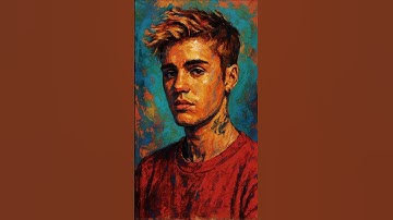 Thumbnail of sad art of Justin bieber  #justinbieber #art  #cool #song  #artist