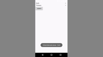 Android Spinner Tutorial