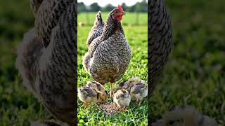 Cute Chicks Feeding with Mom Hen 🐔💛 | Heartwarming Farm Life #short