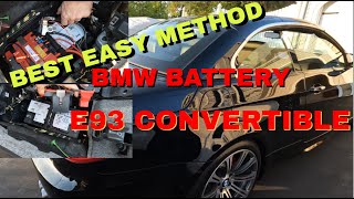 BEST and EASY Way To Replace A BMW Battery On An E93 Convertible! FULL DETAILED STEP BY STEP