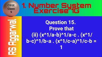 Prove that (ii) (x^1/a-b)^1/a-c . (x^1/b-c)^1/b-a . (x^1/c-a)^1/c-b = 1