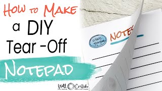 How to DIY a Tear-Off Notepad | What Glues Work Best! screenshot 4