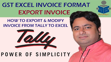 Gst invoice in Excel | How to Create or Export invoice in Excel | GST bill in excel by by Manoj Sir