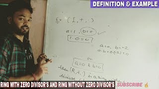 RING WITH ZERO DIVISOR'S AND RING WITHOUT ZERO DIVISOR'S 