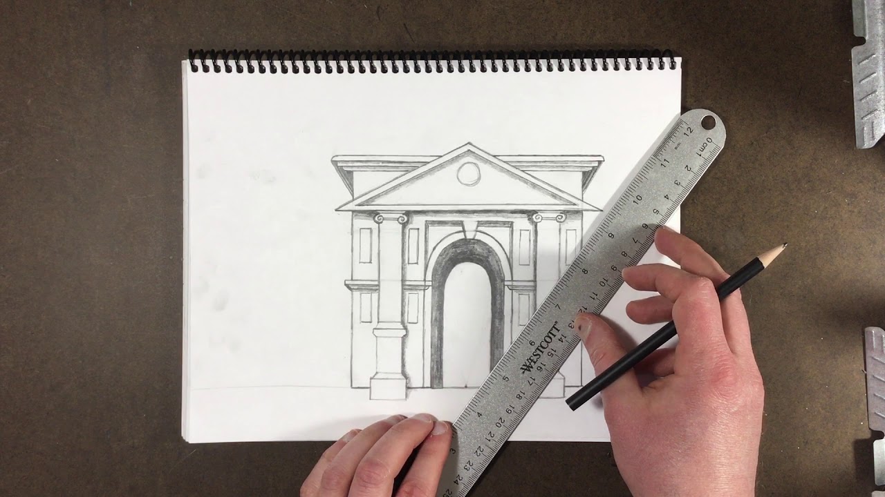 Drawing Roman Arches: tips and suggestions - YouTube