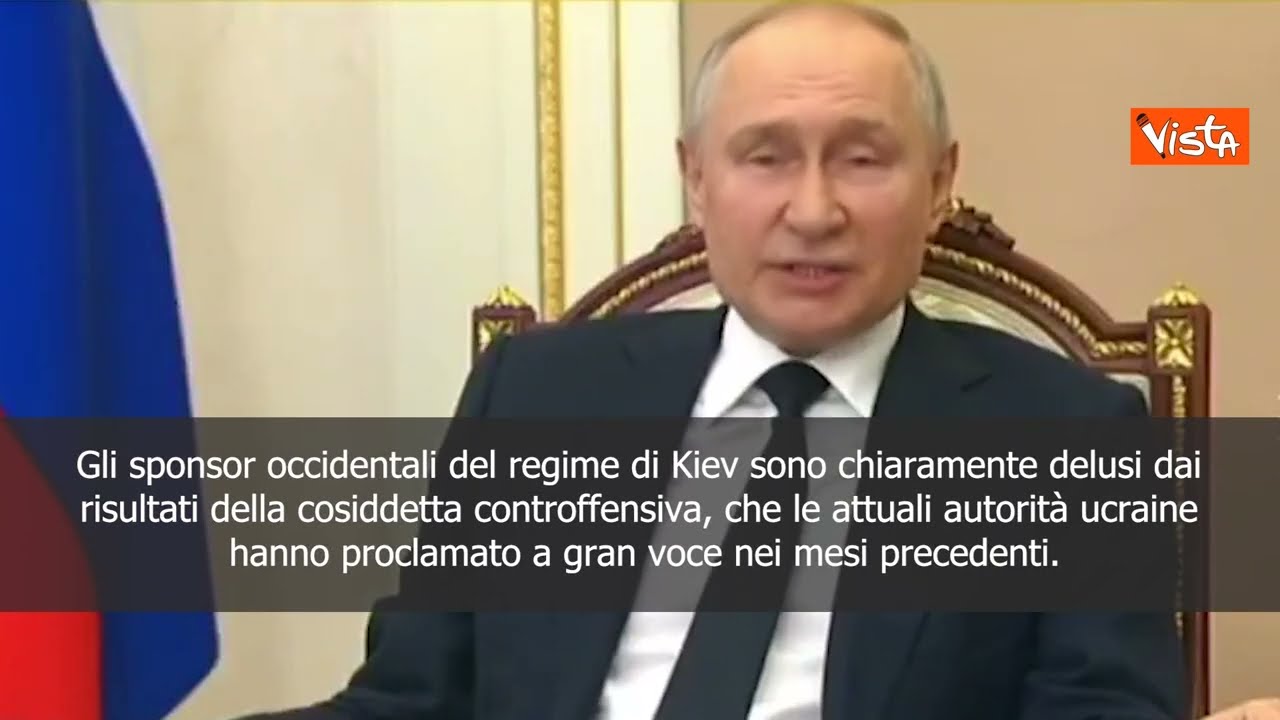 Putin: "La controffensiva ucraina ha fallito" - SOTTOTITOLATO