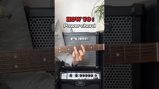 How to power chord - Guitar Lesson #guitar #powerchord #lesson #tutorial